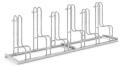 Modellbeispiel:: Fahrradständer Modellreihe 4000 (Radabstand 350 mm, tatsächliche Anzahl an Einstellplätzen ggf. abweichend)