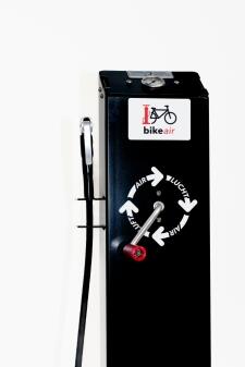 Fahrrad-Servicestation 'Air 2.0' aus Edelstahl, zum Aufdübeln