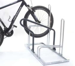 Anwendungsbeispiel: Fahrradständer Anlehnparker -B-Bike-, einseitig, 2 Stellplätze (Art. 41460.0001)