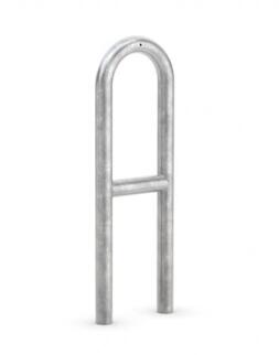 Modellbeispiel: Anlehnbügel -Typ 9500- mit Querholm, Ø 48 mm aus Stahl, Breite 270 mm (Art. 9510)