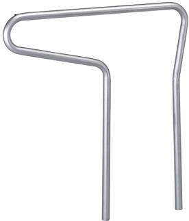 Modellbeispiel: Anlehnbügel -Single- aus Stahl, Ø 48 mm, Höhe 800 mm (Art. 694876)