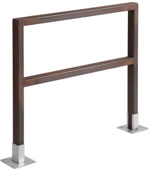 Anlehnbügel 'Panda Outdoor' 60 x 40 mm aus Bambus, Höhe 800 mm