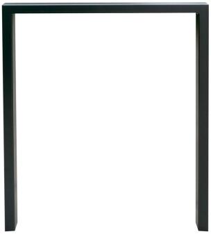 Anlehnbügel/Absperrbügel 'Spiekeroog' 60 x 40 mm aus Stahl, Höhe 800 mm, zum Einbetonieren