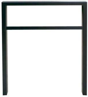 Anlehnbügel/Absperrbügel 'Spiekeroog' 60 x 40 mm aus Stahl, Höhe 800 mm, mit Querholm