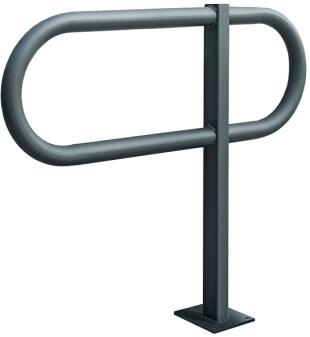 Anlehnbügel 'Tour' aus Stahl, Höhe 800 mm, zum Einbetonieren oder Aufdübeln