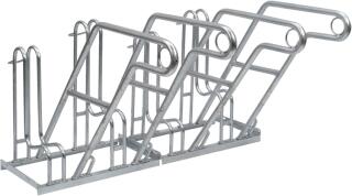 Modellbeispiel: Anlehnbügel Typ 4600 (4er) einseitige Radeinstellung 90° (Art. 4604)