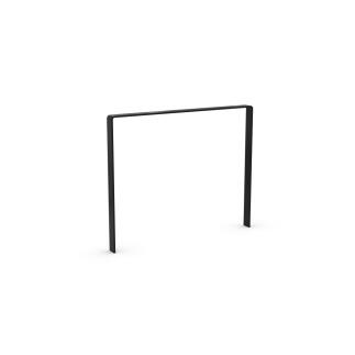 Fahrradanlehnbügel '9600 Black Edition' 60 x 10 mm, mit oder ohne Querholm, zum Aufdübeln oder