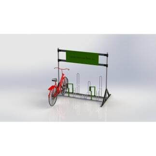 Fahrradständer Anlehnparker B-Bike Ads Charge, mit Ladepunkten