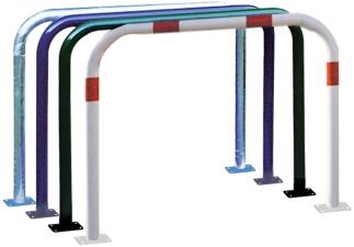 Modellbeispiele: Anlehnbügel -Sylt- Ø 60 mm, zum Aufdübeln (Art. 465.52)