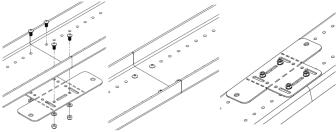 Technische Ansicht: zum Verbinden von zwei Fahrradschienen