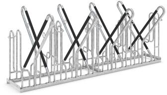 Modellbeispiel: Fahrradständer Anlehnparker Typ 4700 XBF, 8 Stellplätze (Art. 4718xbf)