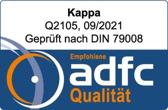 Prüfsiegel: Empfohlene ADFC Qualität (Art. 10422)