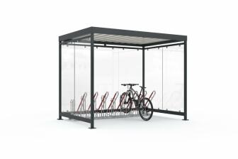 Modellbeispiel: Modell K3 b/b mit Modell 4500 als Fahrradständer