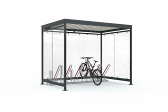 Modellbeispiel: Modell K3 b/b mit Modell 4500XBF als Fahrradständer