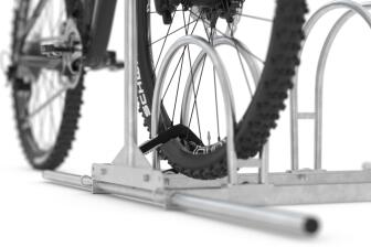 Modellbeispiel: Werbe-Fahrradständer Typ -BW 5000- mit Laufrollen (Art. bw5053-01)