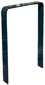 Anlehnbügel/Absperrbügel Baltrum 50 x 12 mm aus Stahl, Höhe 800 mm, zum Einbetonieren