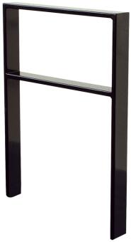 Anlehnbügel/Absperrbügel Apelland 80 x 12 mm aus Stahl, Höhe 800 mm, mit Querholm