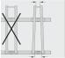 Technische Ansicht: Optimierte Form Hinten enger für sicheren Stand für Reifenbreiten bis max. 55 mm