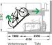 Technische Zeichnung: Doppelstockparker -Lindau II-, Seitenansicht