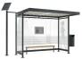 Anwendungsbeispiel:: Design-Sitzbank RELAX NATURE in einer Wartehalle Modell K3 a/a