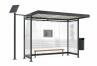 Anwendungsbeispiel: Design-Sitzbank RELAX NATURE in einer Wartehalle Modell K3 a/a